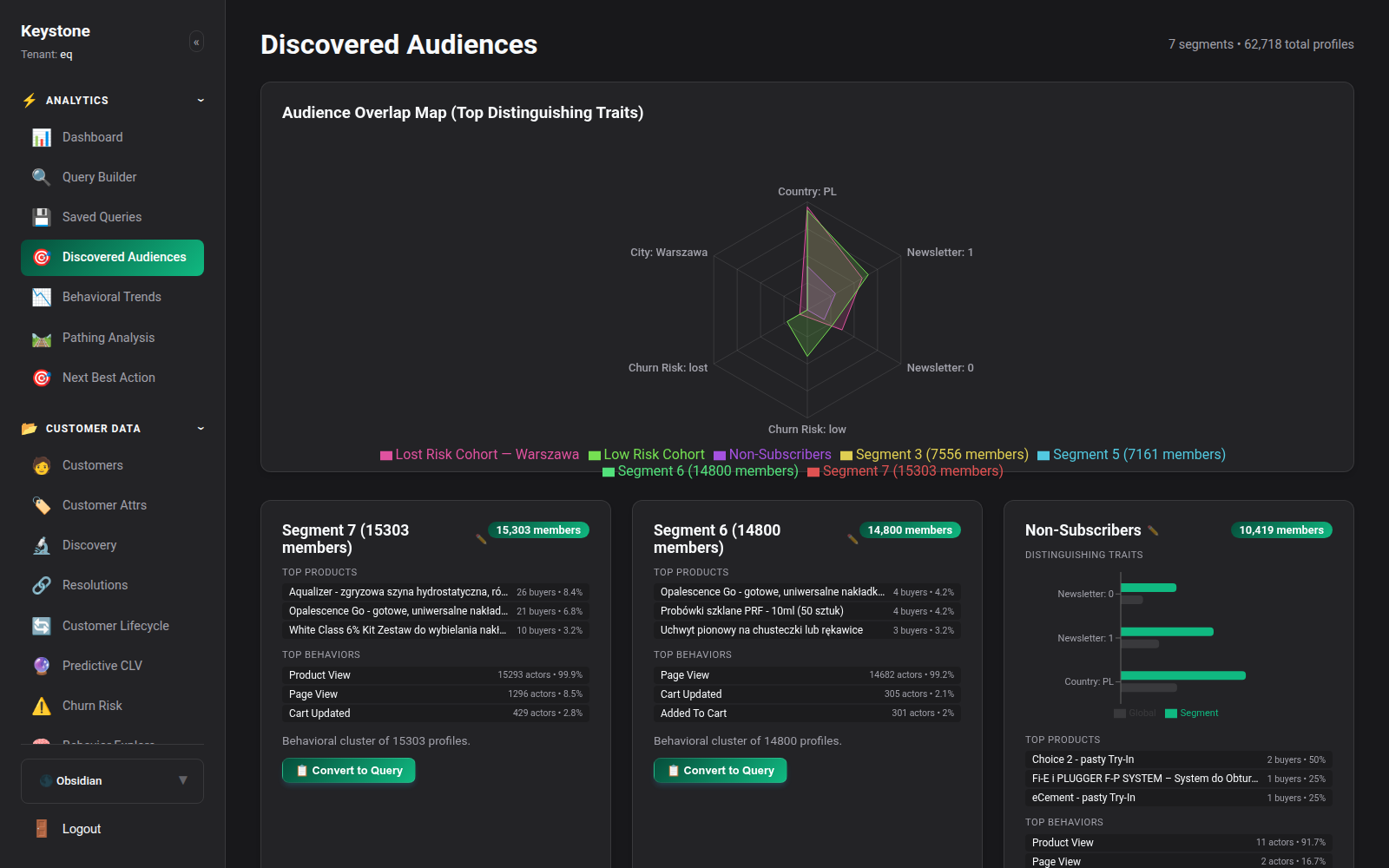 Discovered Audiences & Multi-Dimensional Radar